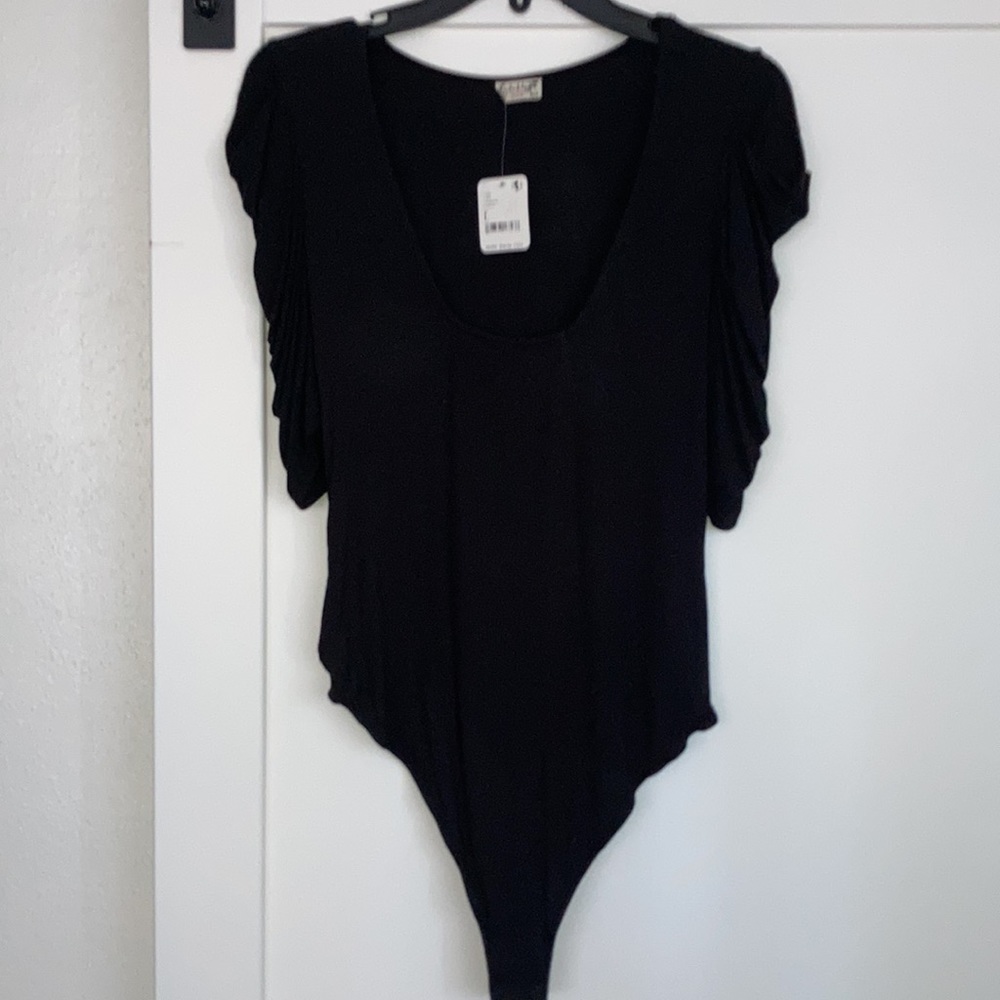 Free People NWT black bodysuit